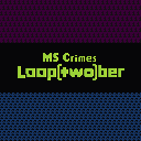 Album art for MS Crimes single release for the 2022 looptober event. There are a load of 1s and 2s repeated, as there are two tracks.